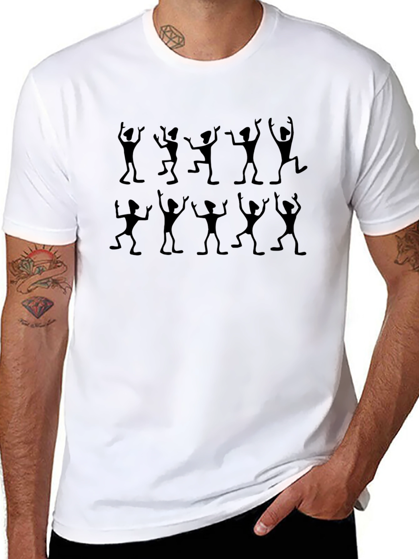 Dancing Figures Black T-Shirt