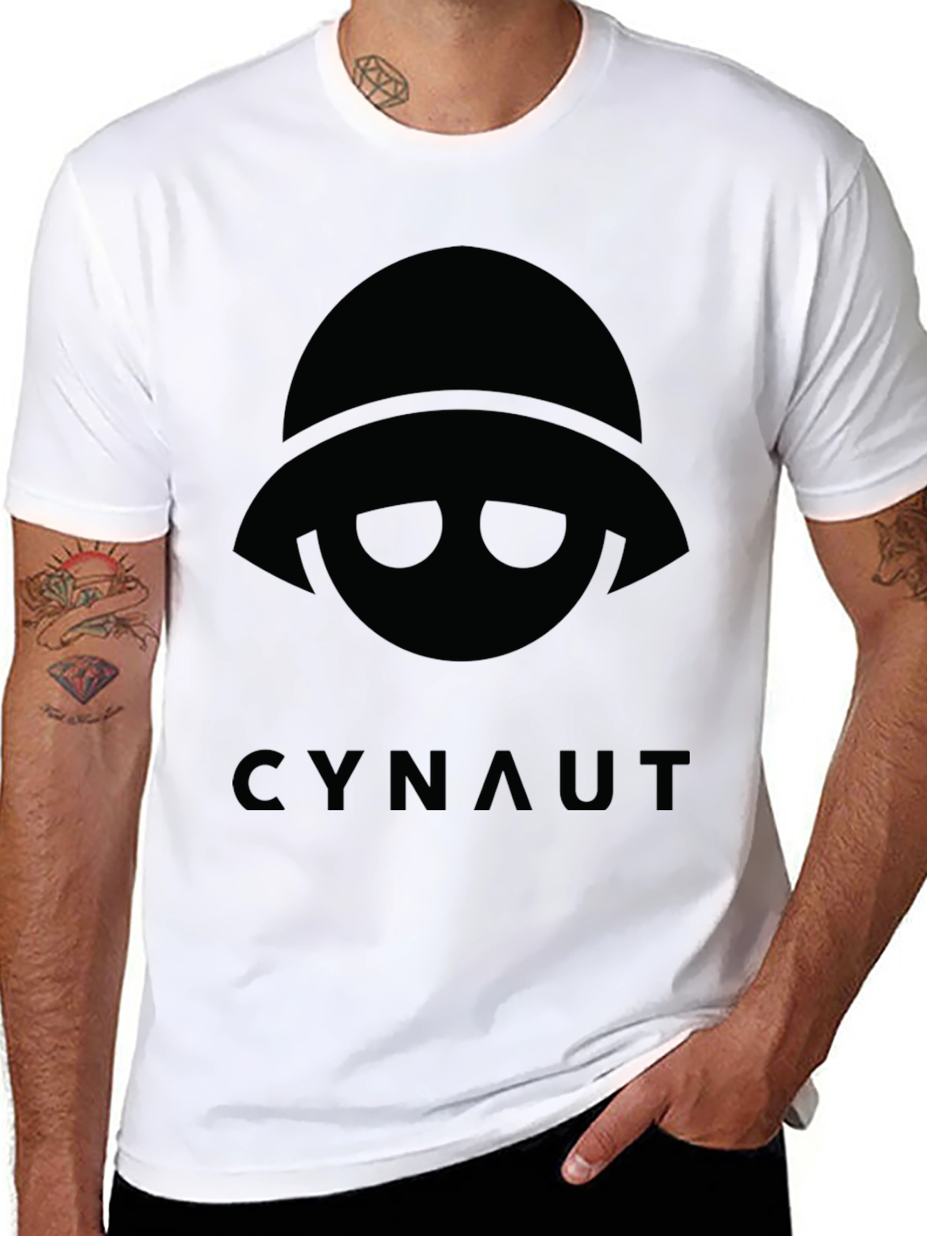 Cynaut Graphic Tee - Black Crew Neck