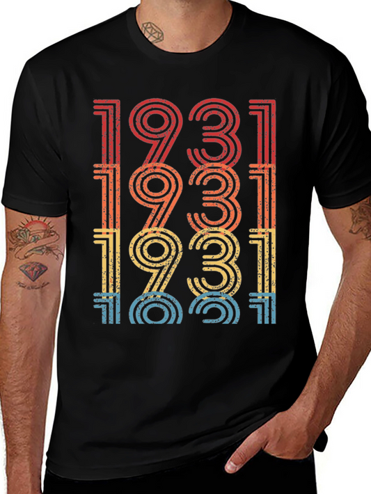 Retro 1931 T-Shirt Vintage Style Birthday Gift