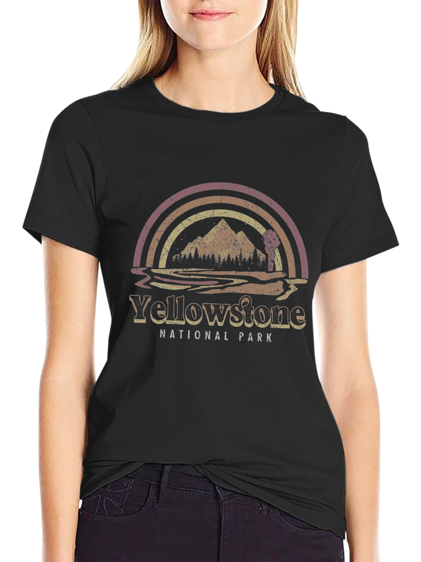 Yellowstone National Park Retro Graphic Tee