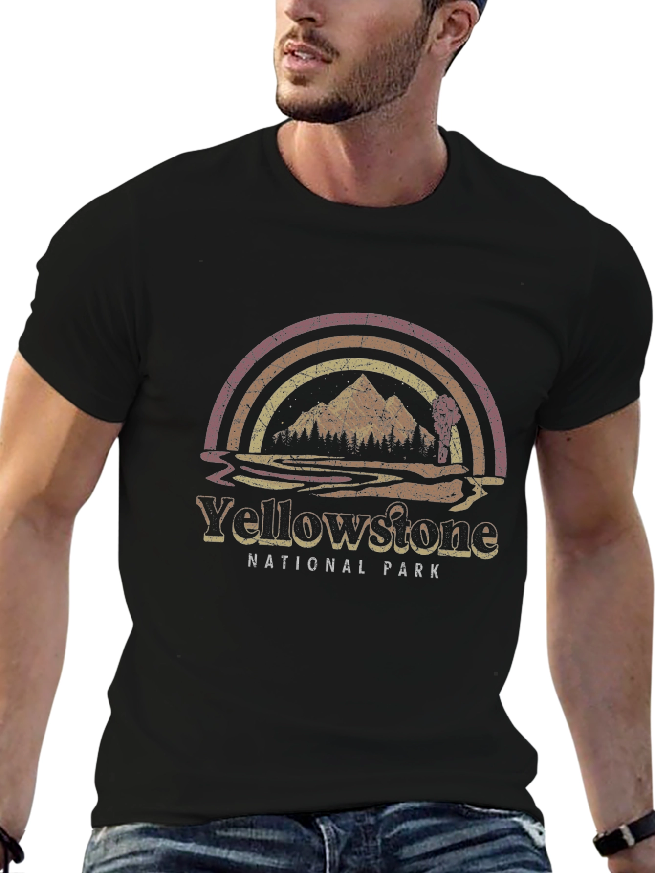 Yellowstone National Park Retro Graphic Tee