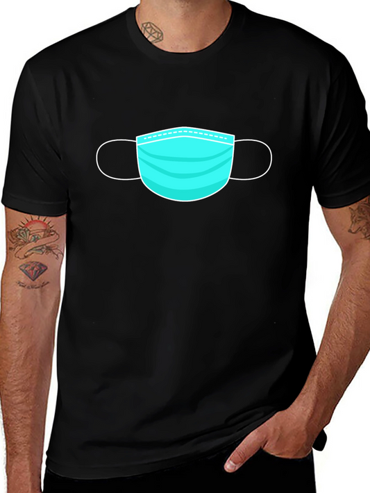 Mask Graphic Black T-Shirt