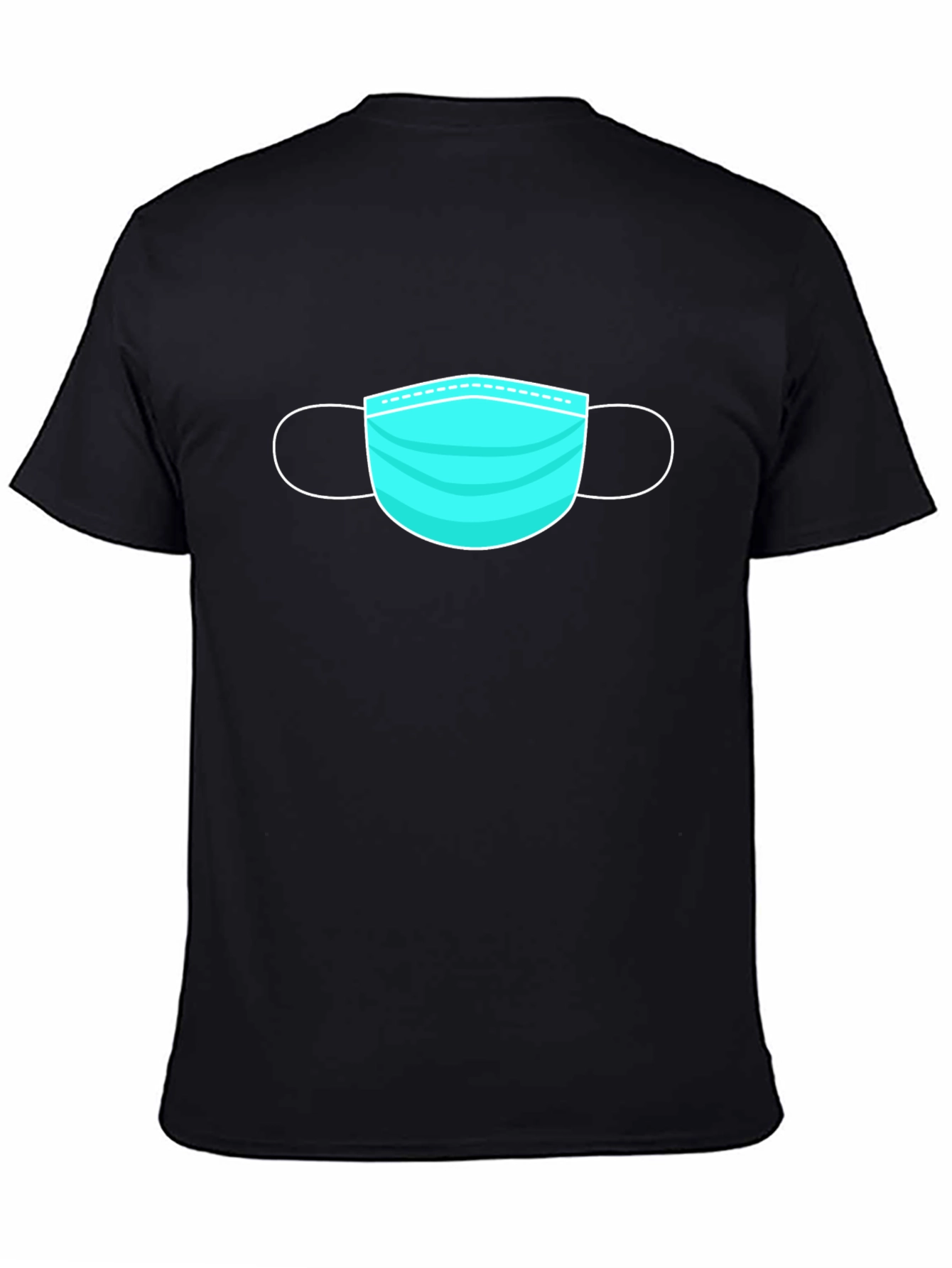 Mask Graphic Black T-Shirt