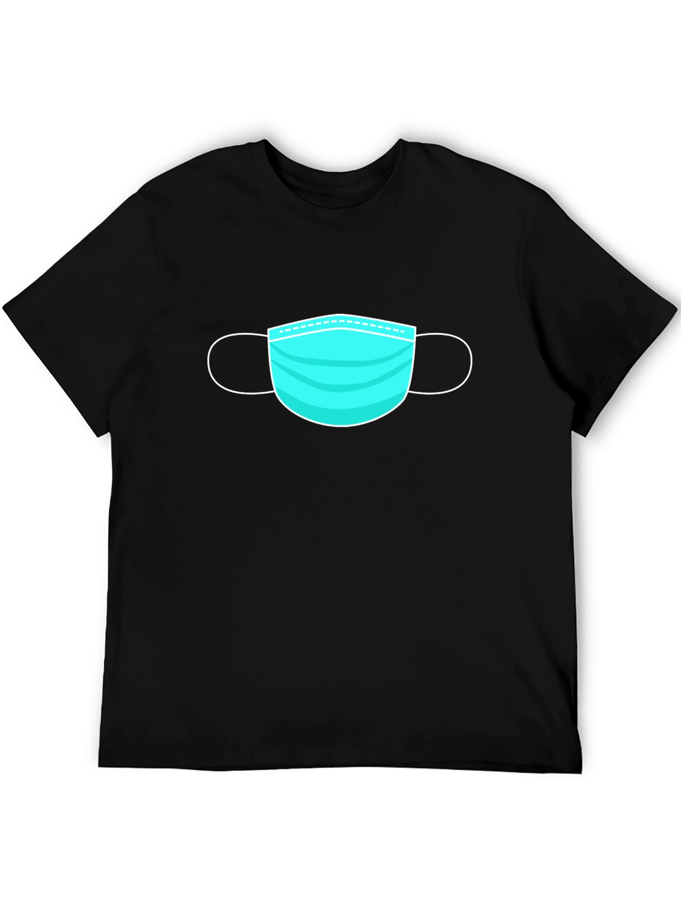 Mask Graphic Black T-Shirt