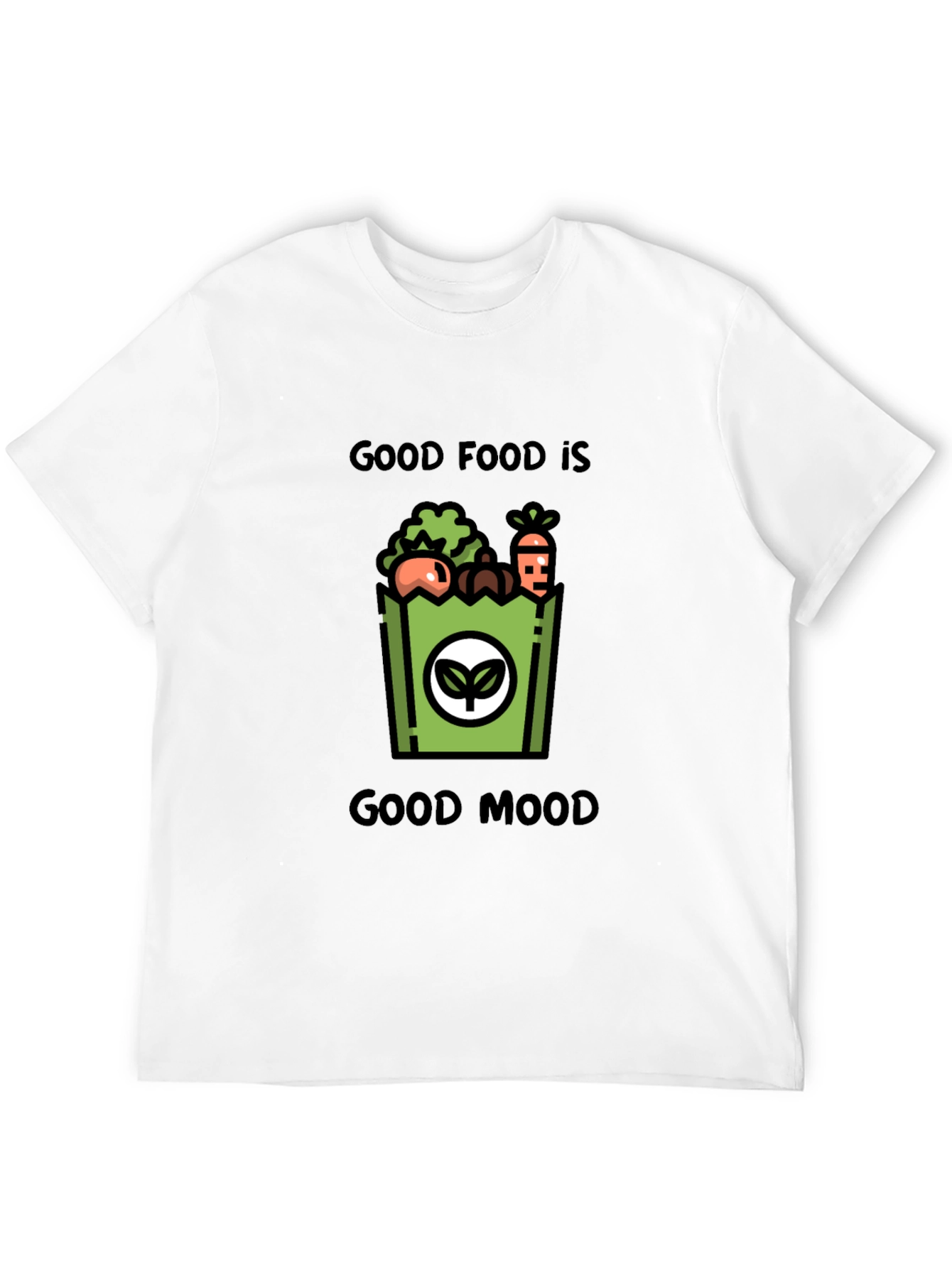 Good Food Good Mood Graphic T-Shirt
