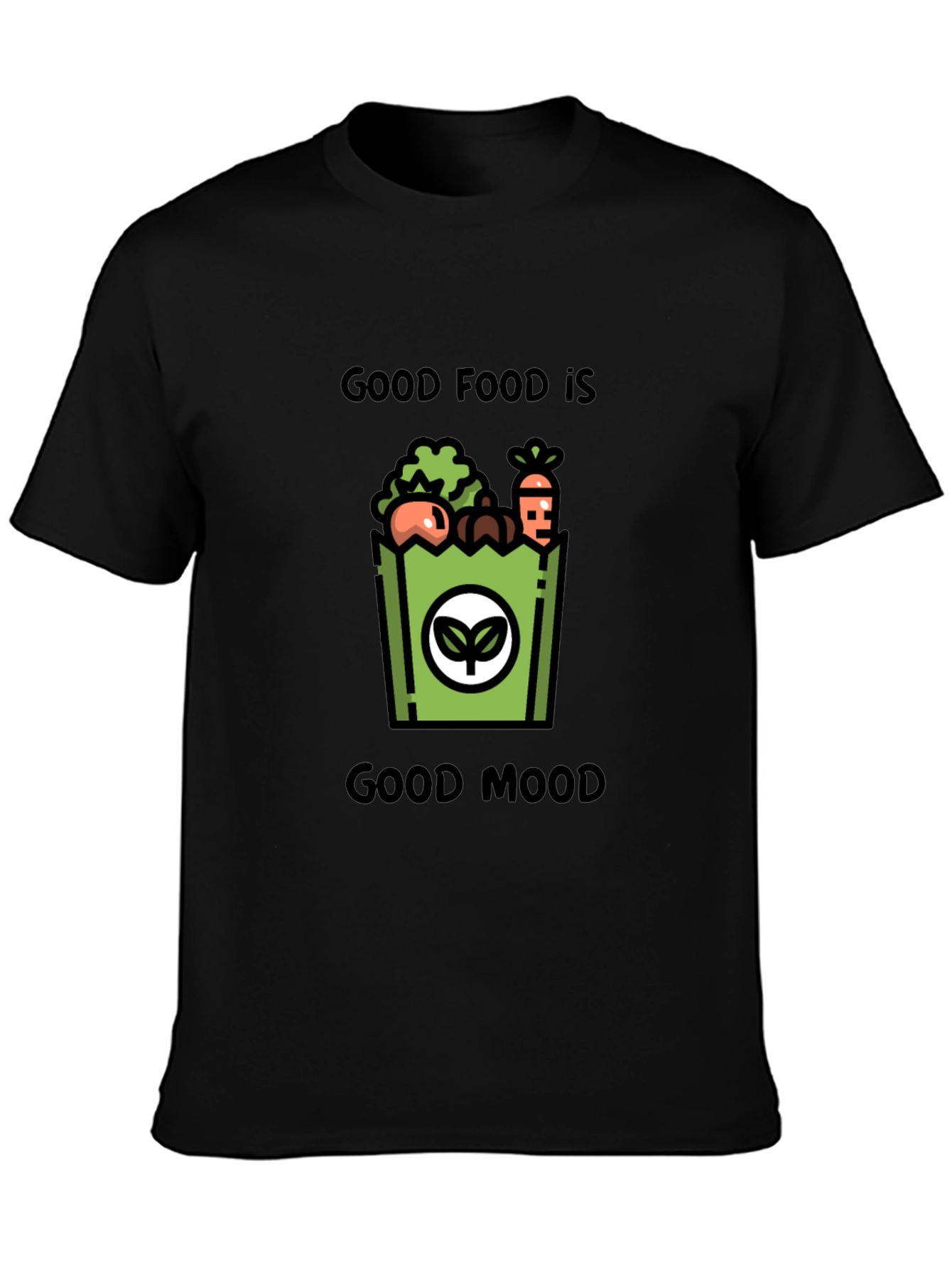 Good Food Good Mood Graphic T-Shirt