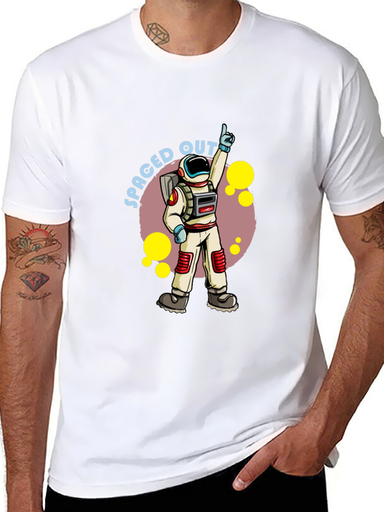 Spaced Out Astronaut Graphic Tee