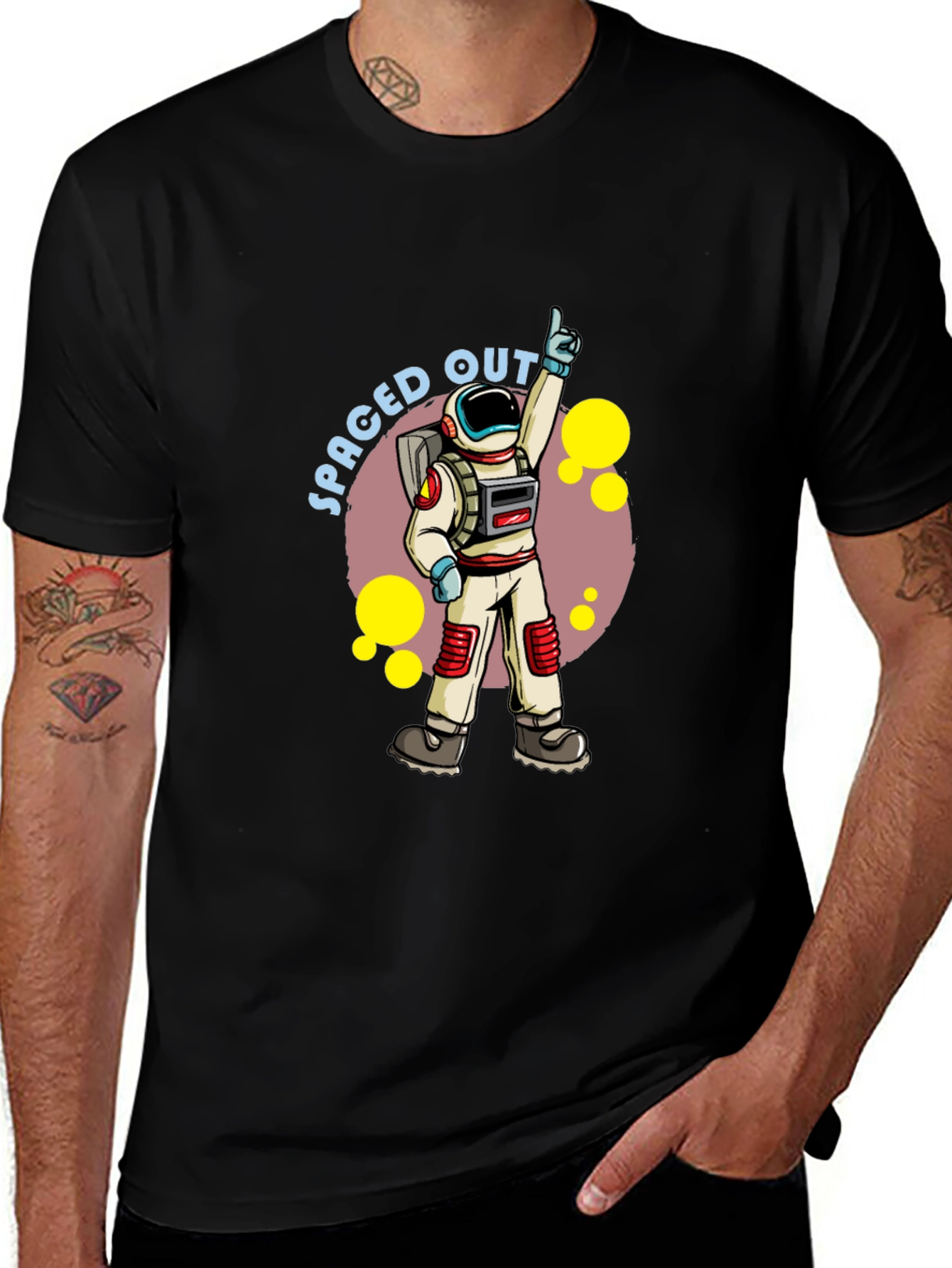 Spaced Out Astronaut Graphic Tee