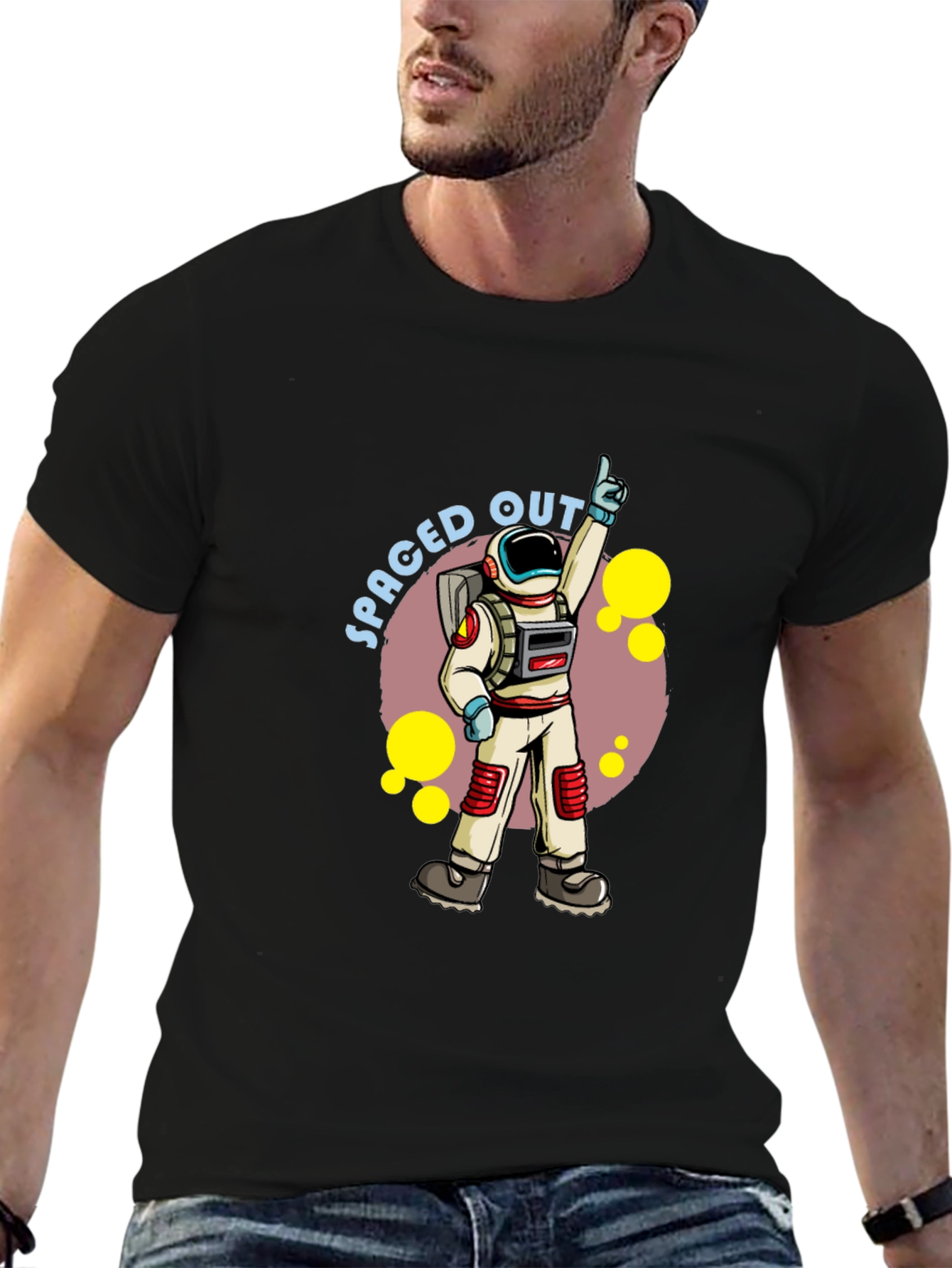 Spaced Out Astronaut Graphic Tee