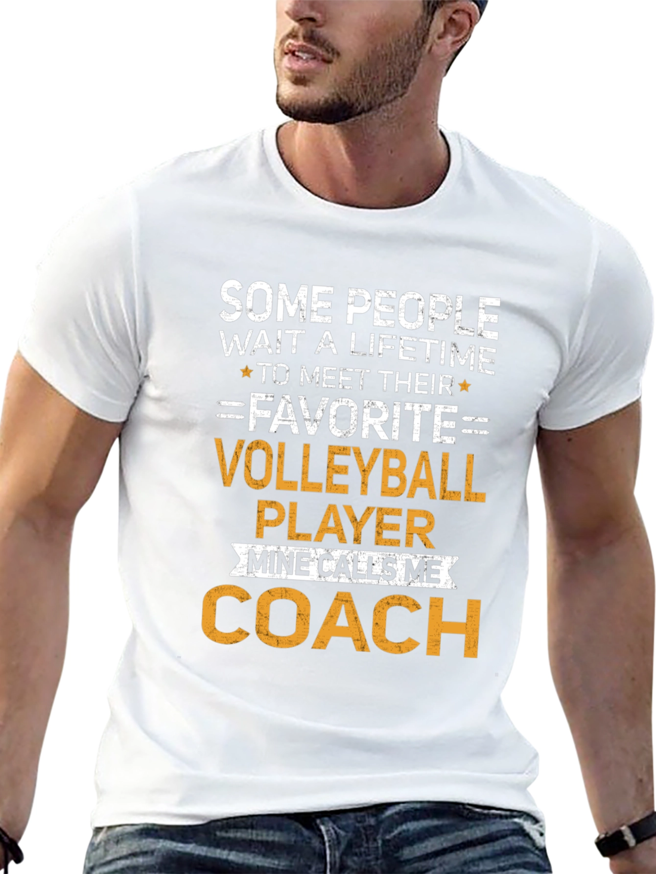 Volleyball Coach T-Shirt: Some People Wait a Lifetime