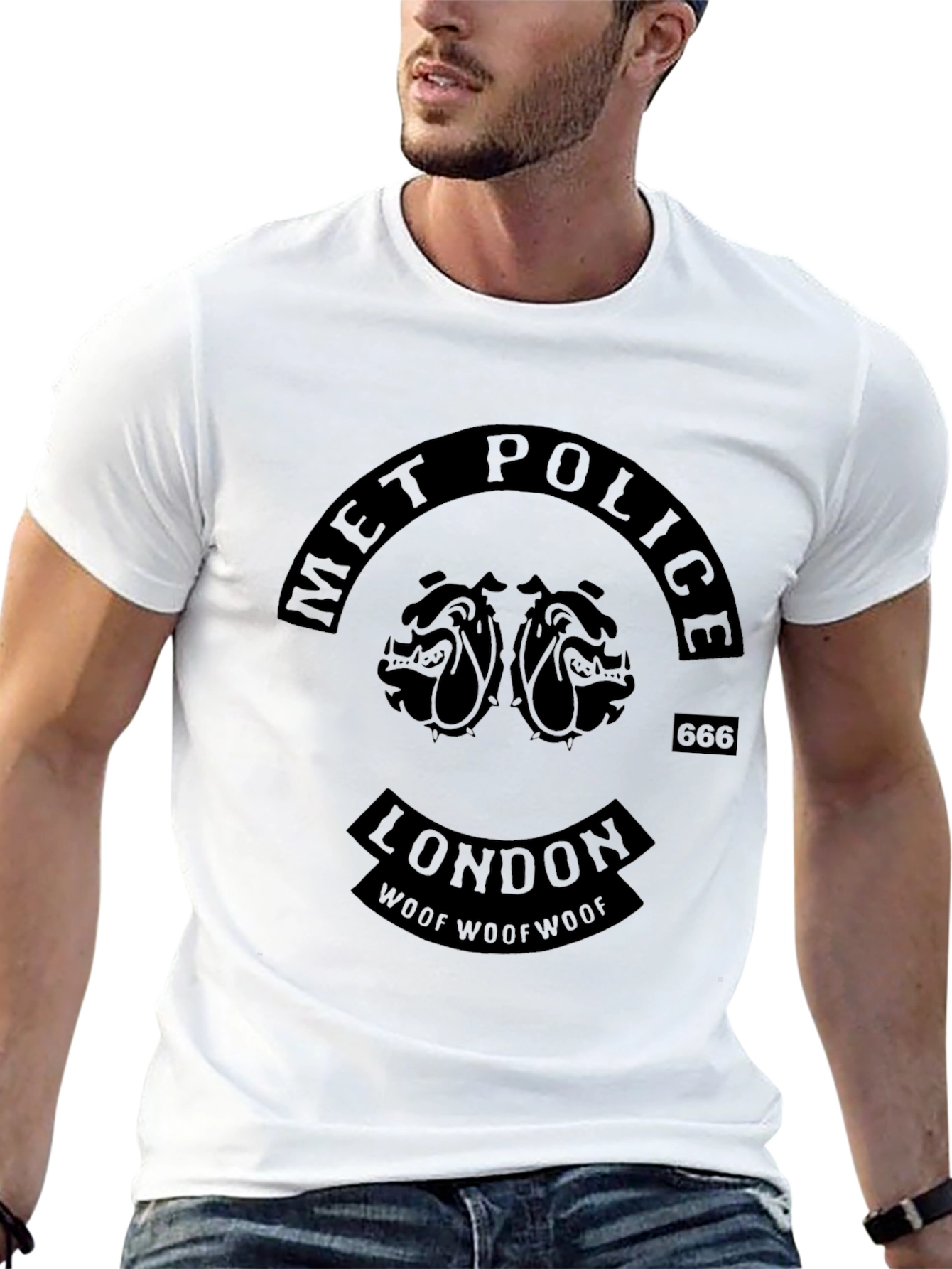 Met Police London Bulldog Graphic Black T-Shirt