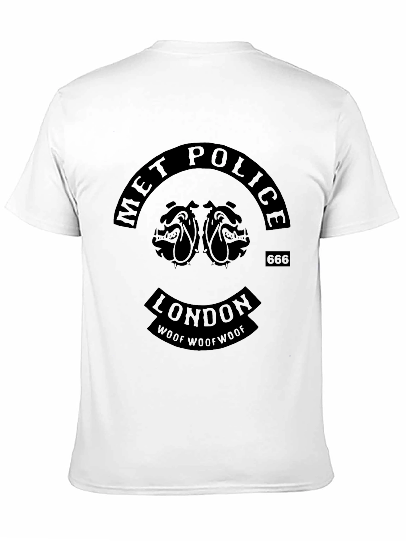 Met Police London Bulldog Graphic Black T-Shirt