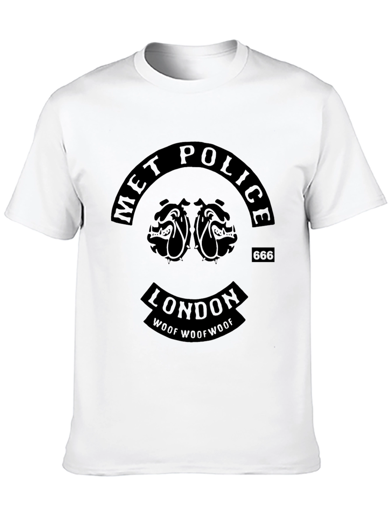 Met Police London Bulldog Graphic Black T-Shirt