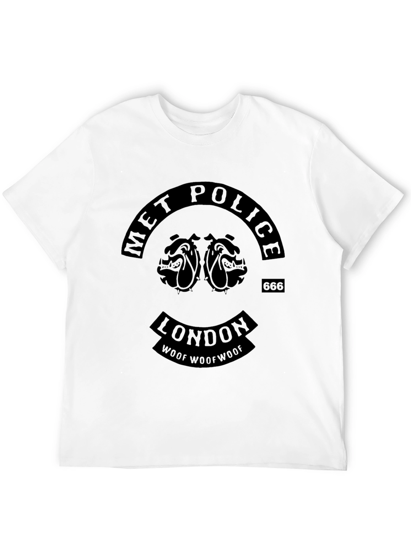 Met Police London Bulldog Graphic Black T-Shirt