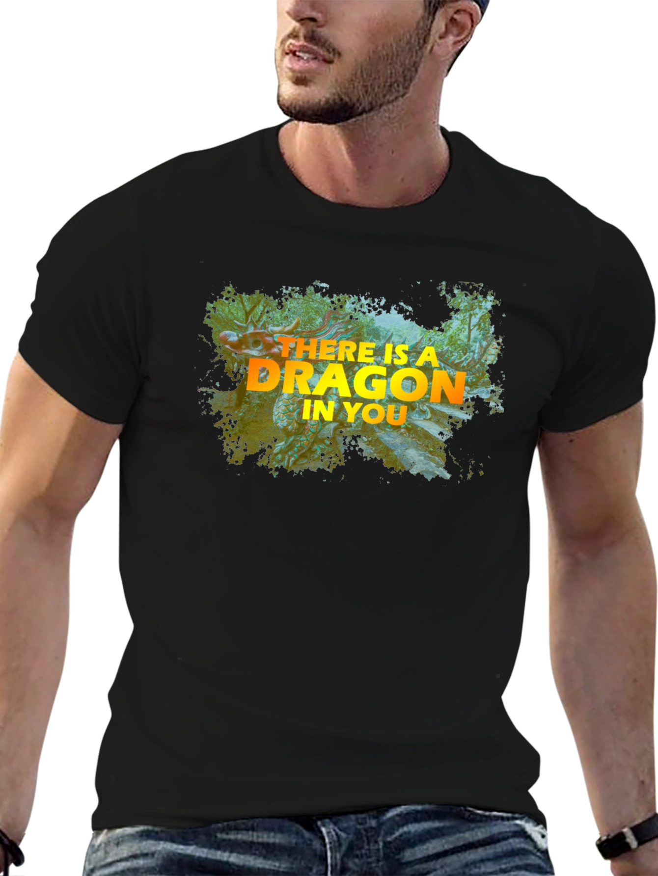 Dragon Inside Black T-Shirt