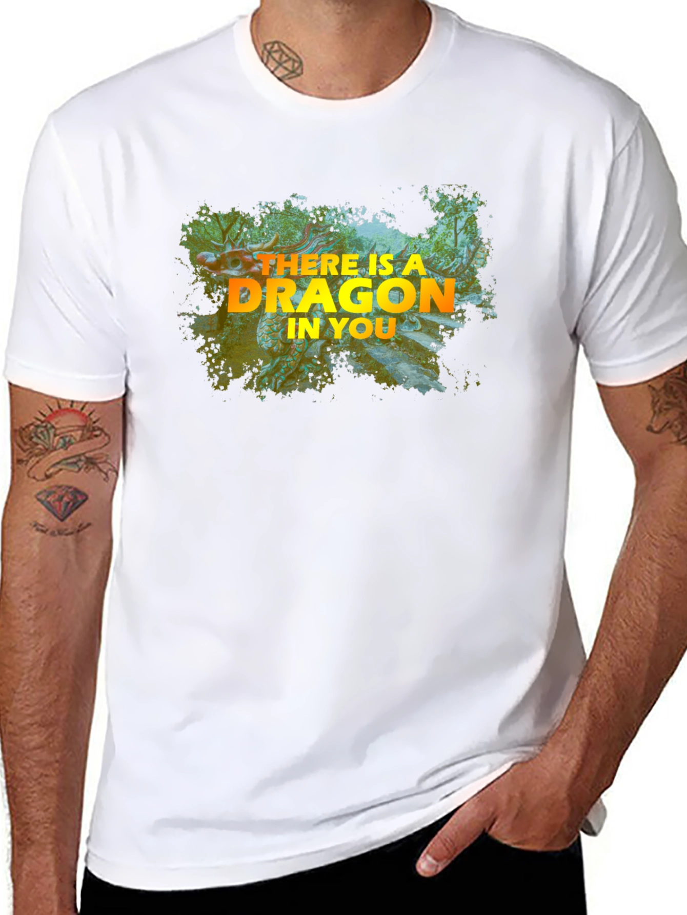 Dragon Inside Black T-Shirt