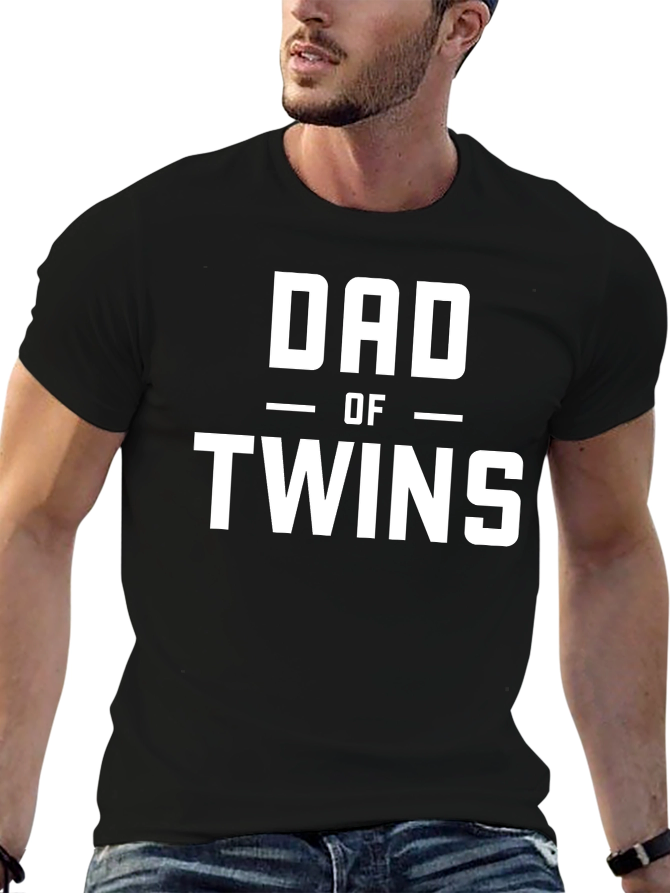 Dad of Twins Graphic T-Shirt