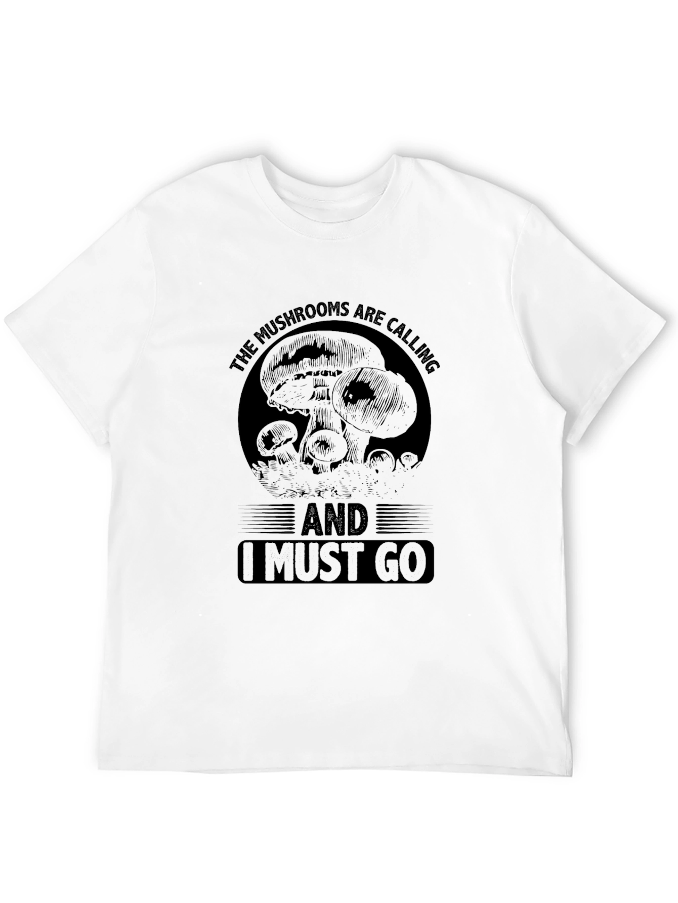 Mushroom Calling Graphic Tee - Nature Lover Shirt