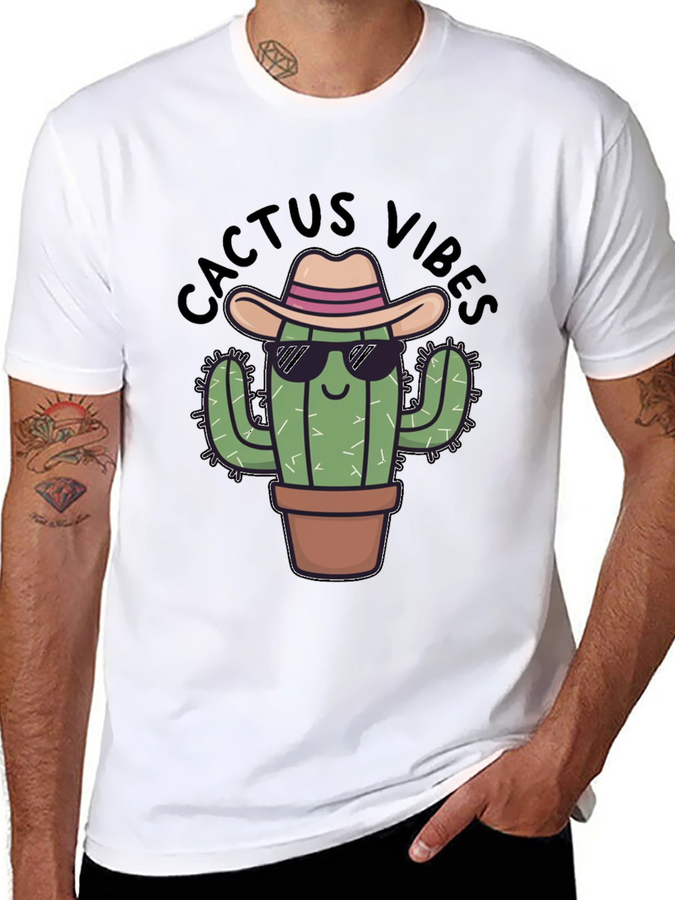 Cactus Vibes Tee: Cool Desert Humor