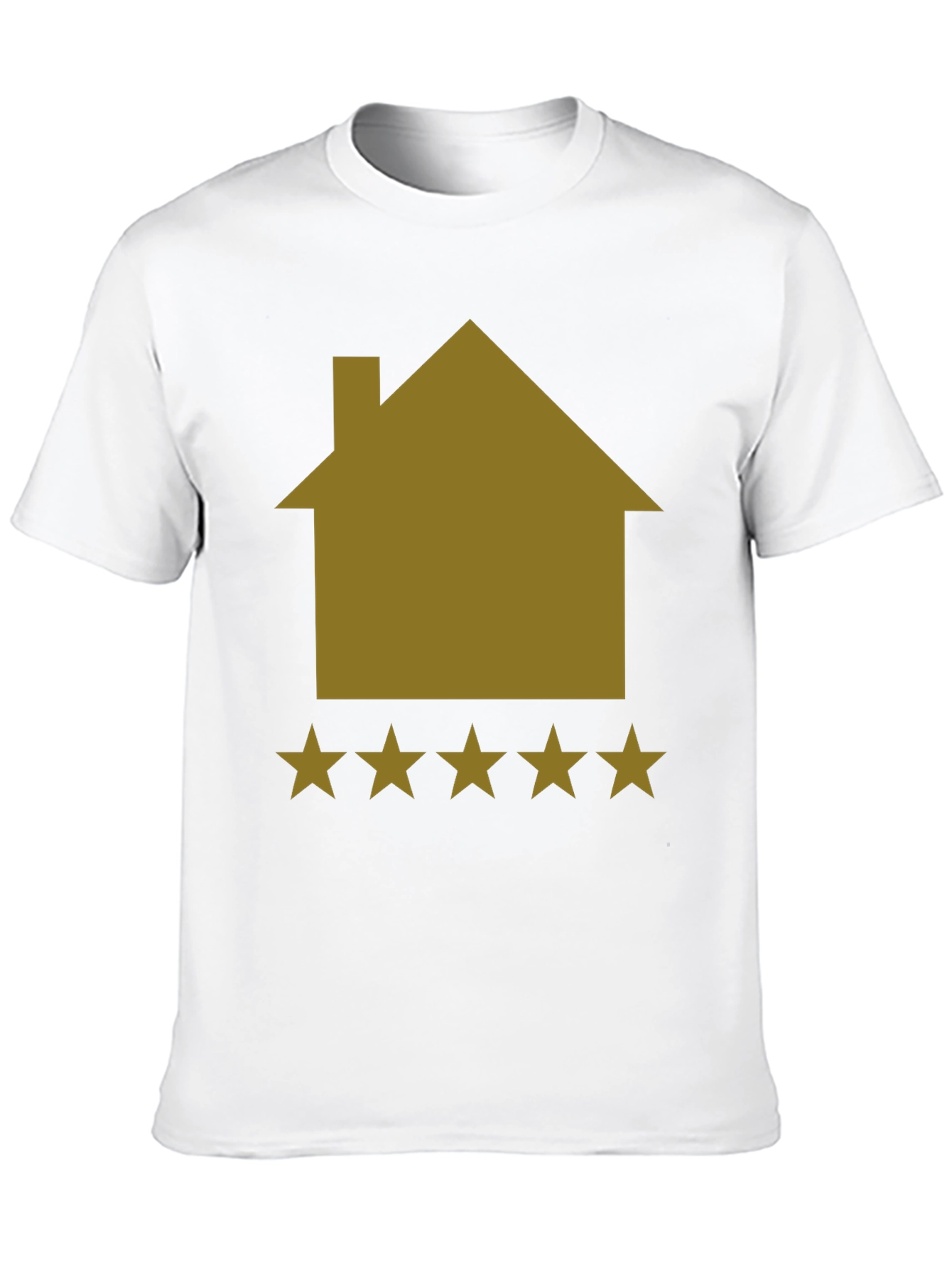 5-Star House Graphic Tee - Black