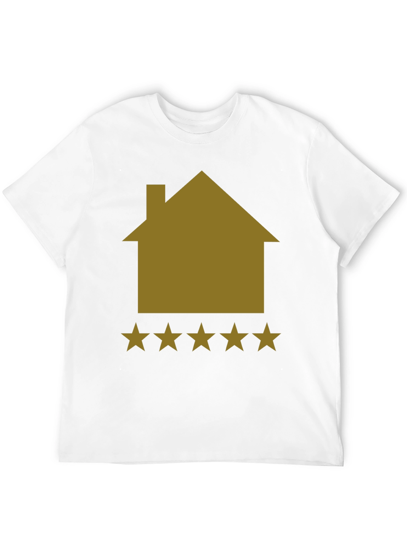 5-Star House Graphic Tee - Black
