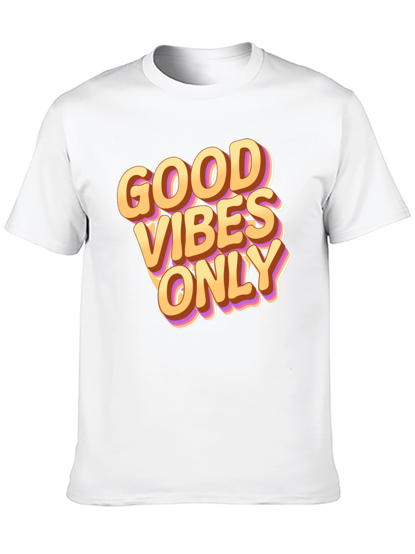 Good Vibes Only Graphic Tee - Black Casual T-Shirt