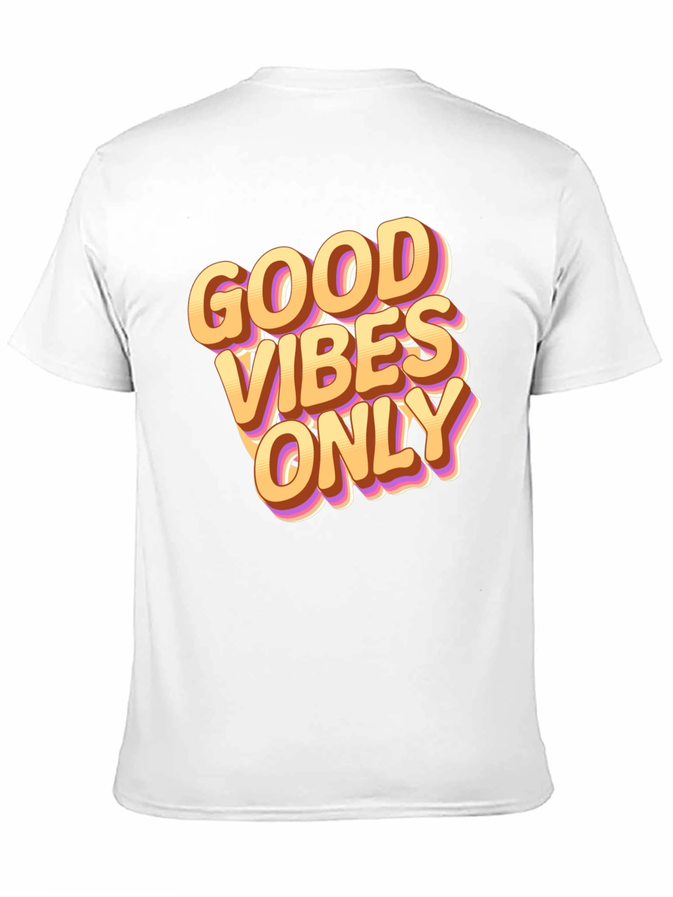 Good Vibes Only Graphic Tee - Black Casual T-Shirt