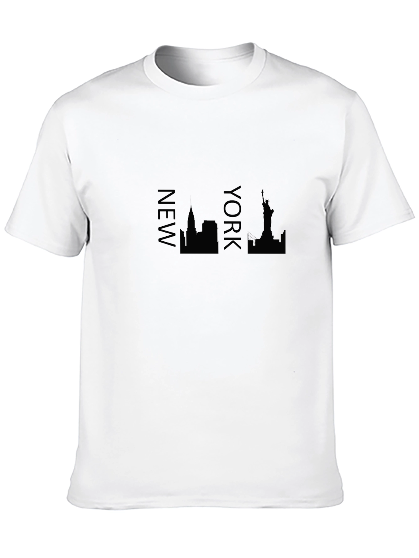 New York City Silhouette Black T-Shirt