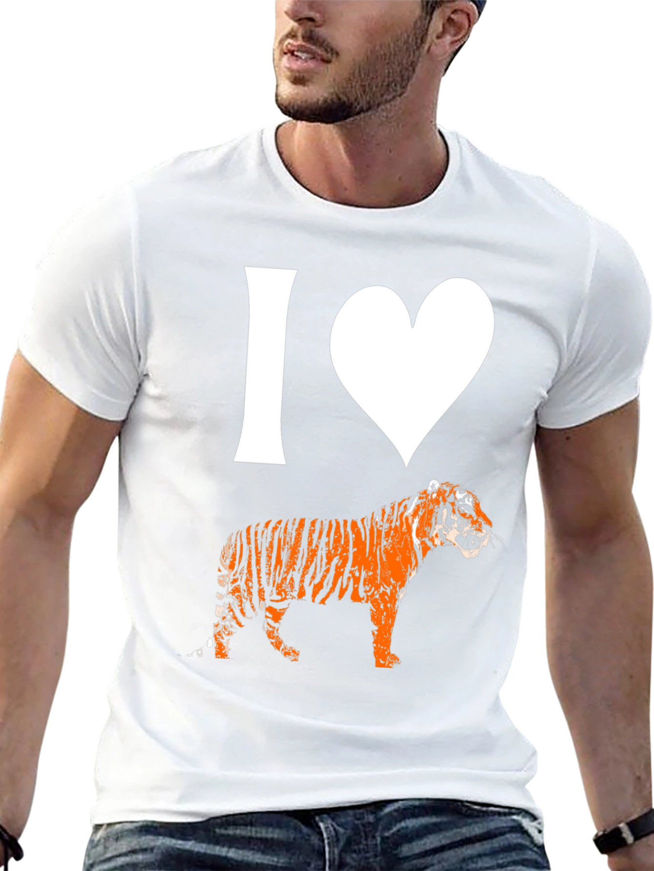 I Love Tigers T-Shirt - Graphic Tee