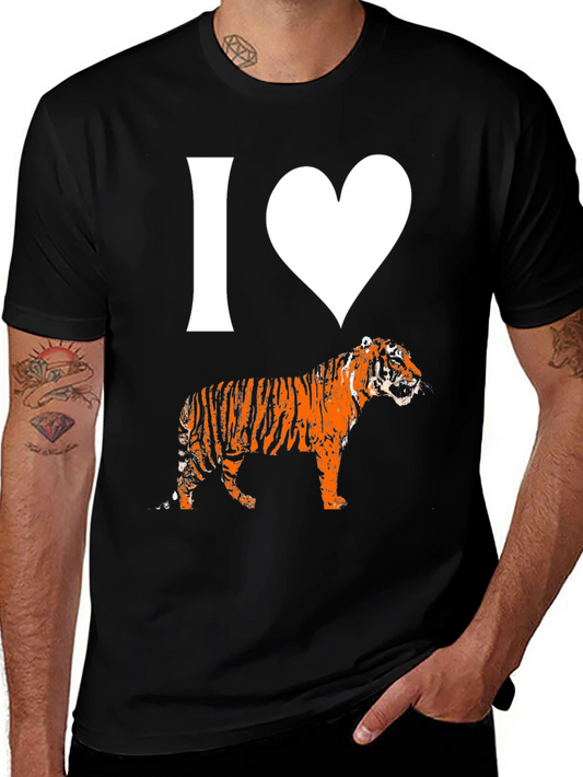 I Love Tigers T-Shirt - Graphic Tee