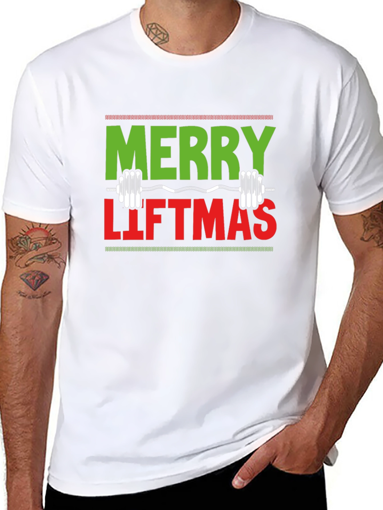 Merry Liftmas T-Shirt - Christmas Gym Tee
