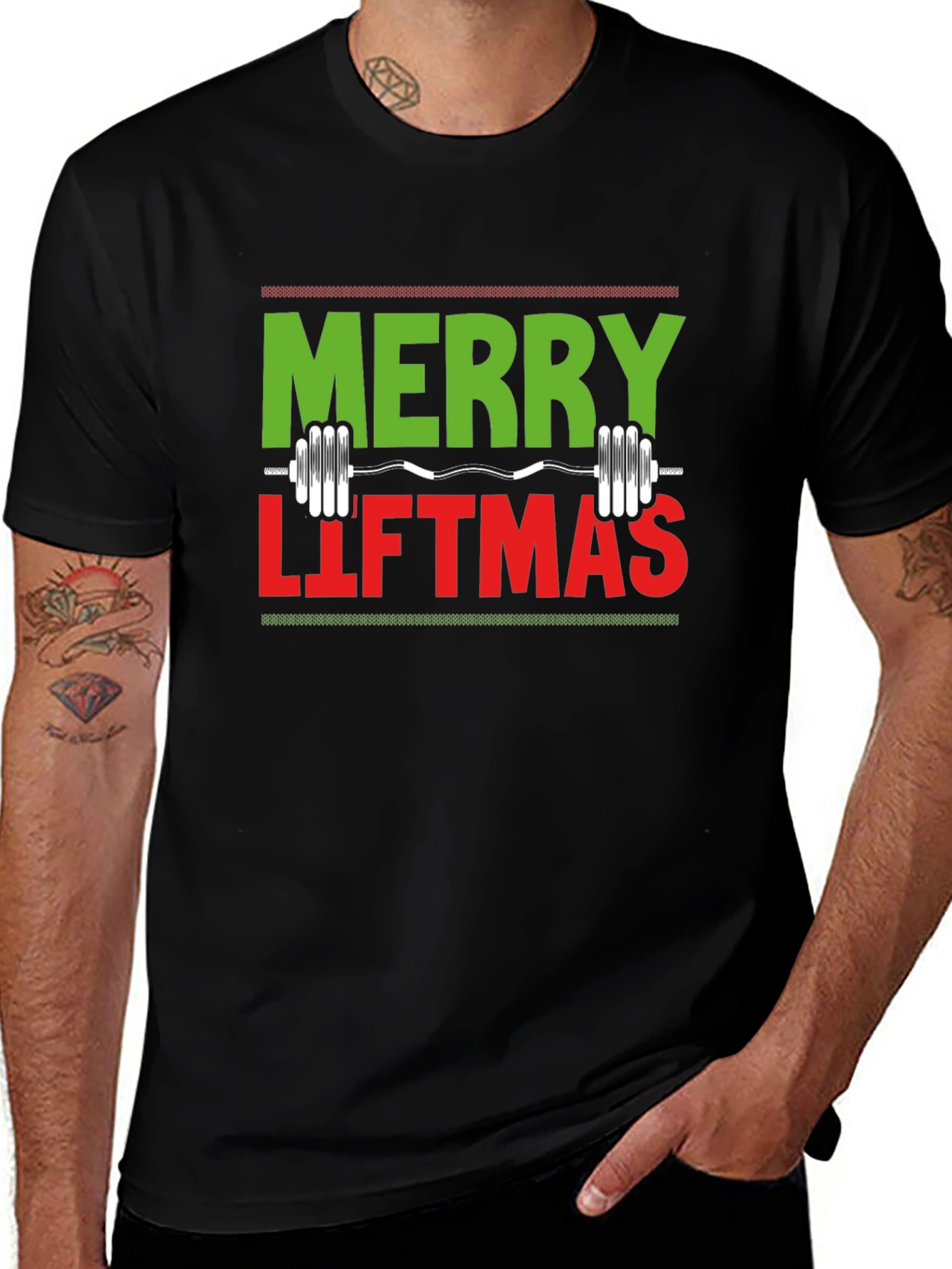 Merry Liftmas T-Shirt - Christmas Gym Tee