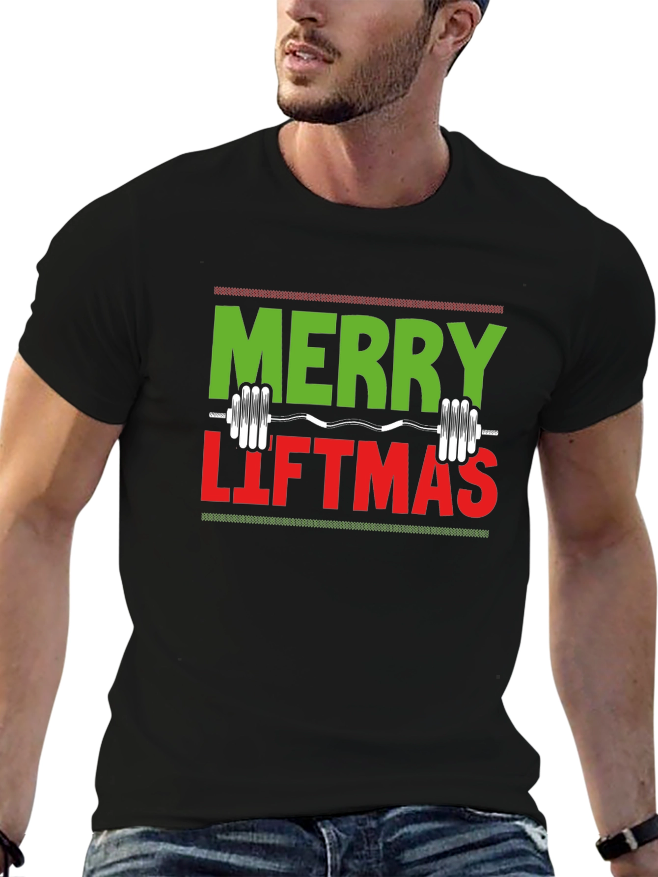 Merry Liftmas T-Shirt - Christmas Gym Tee