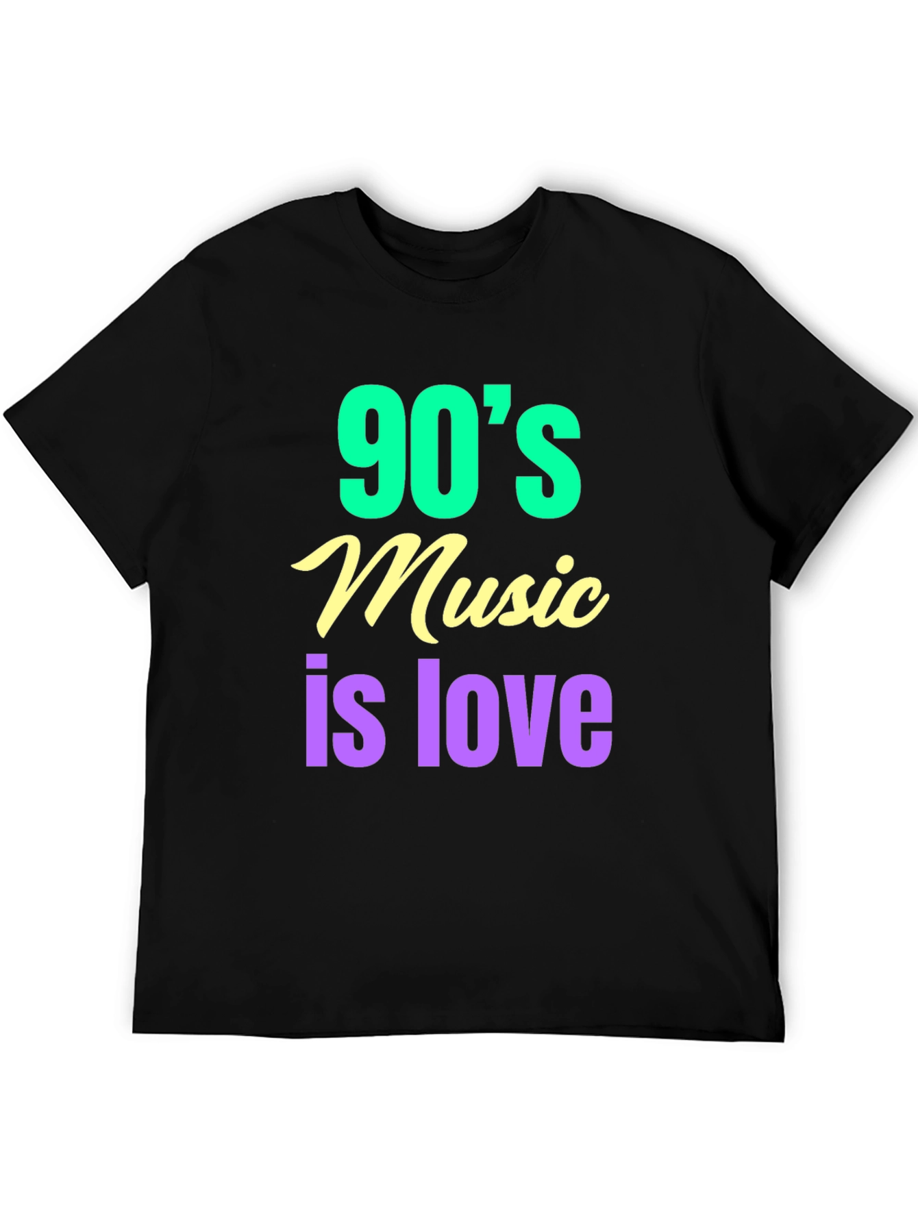 90s Music is Love T-Shirt - Retro Style