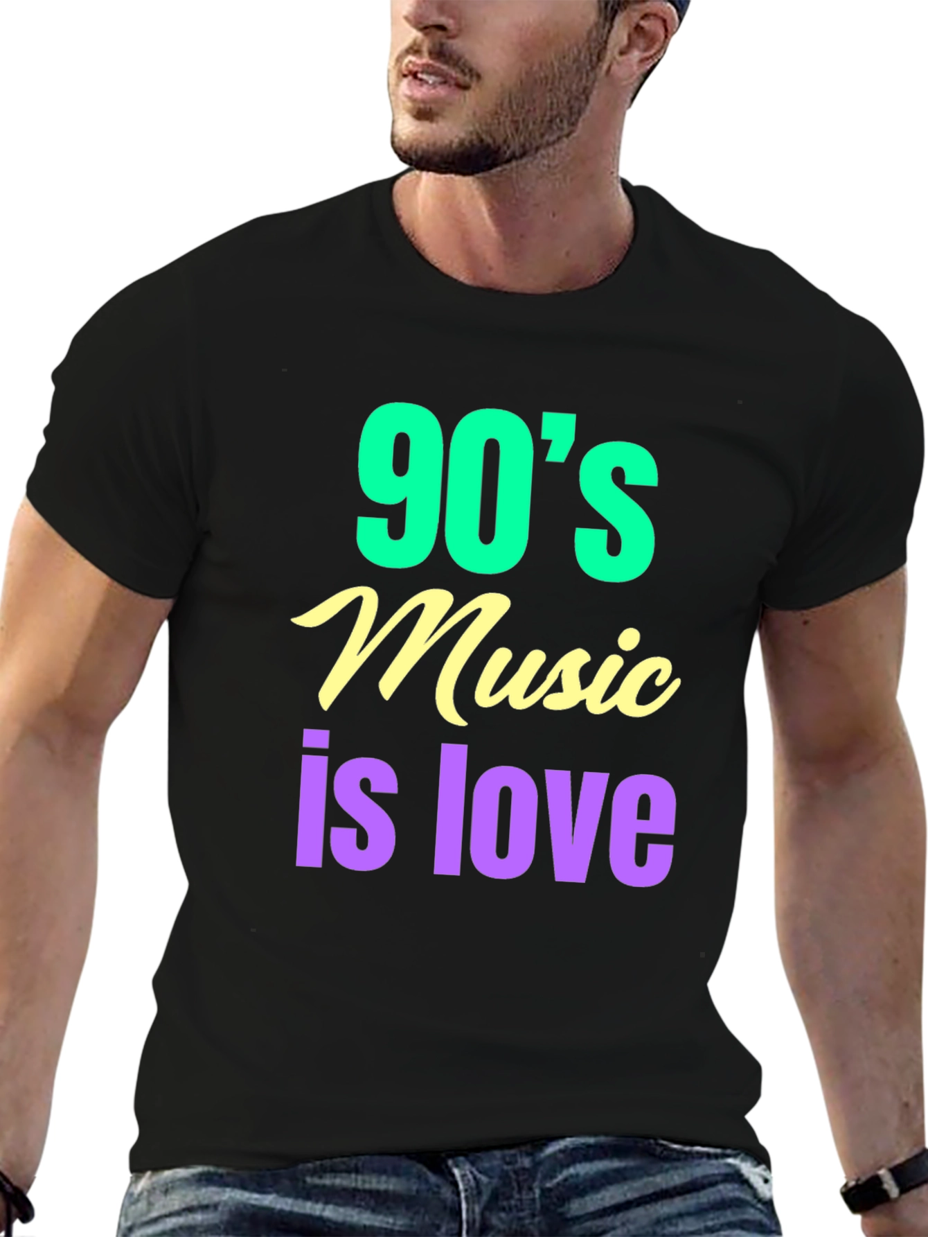 90s Music is Love T-Shirt - Retro Style