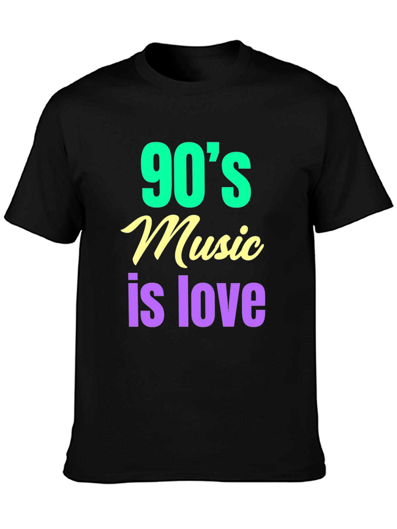 90s Music is Love T-Shirt - Retro Style