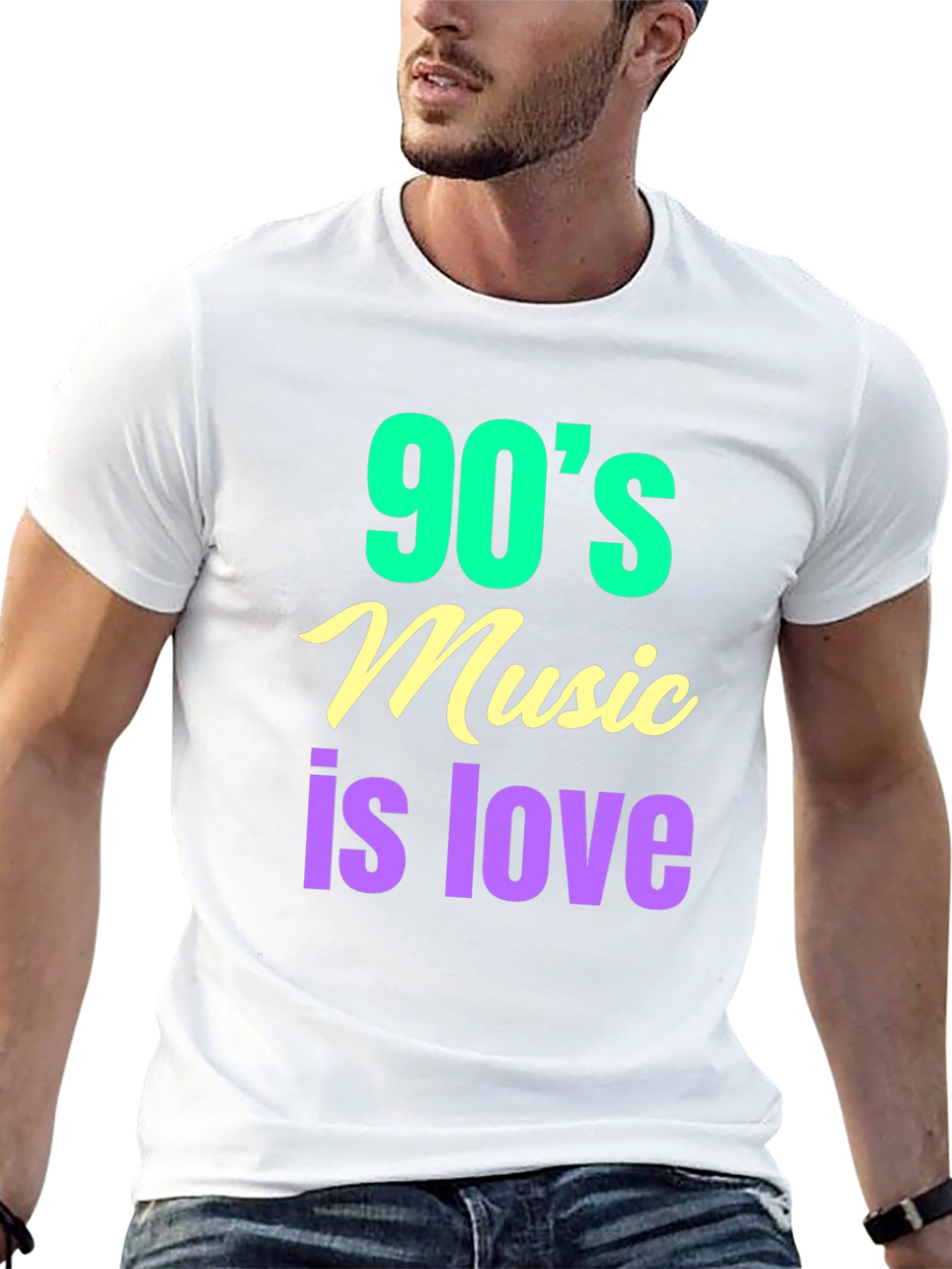 90s Music is Love T-Shirt - Retro Style