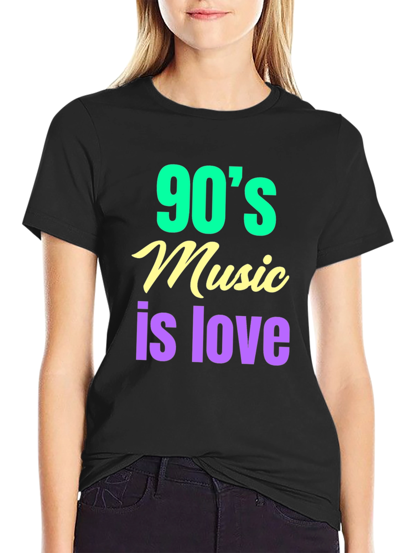90s Music is Love T-Shirt - Retro Style