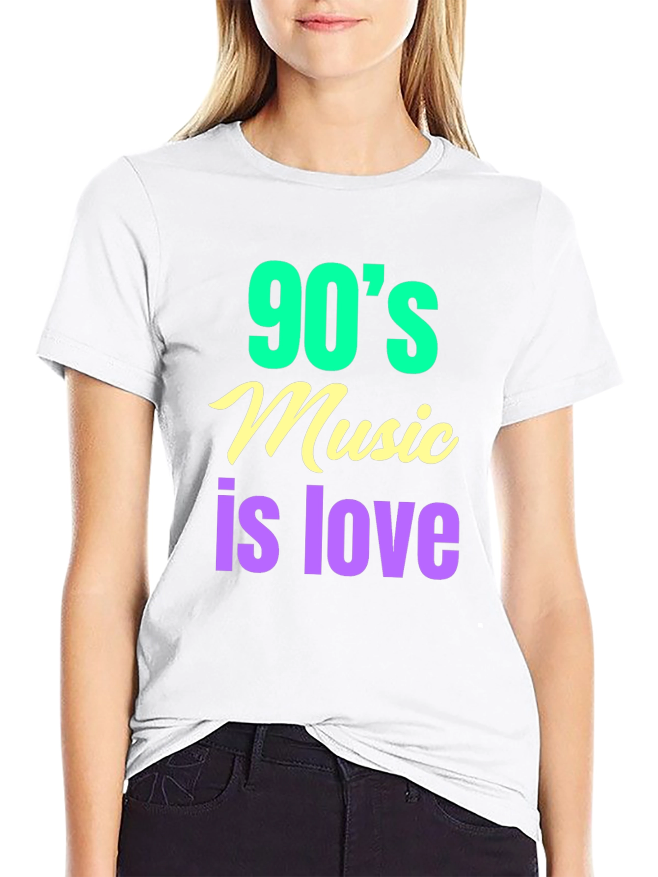 90s Music is Love T-Shirt - Retro Style