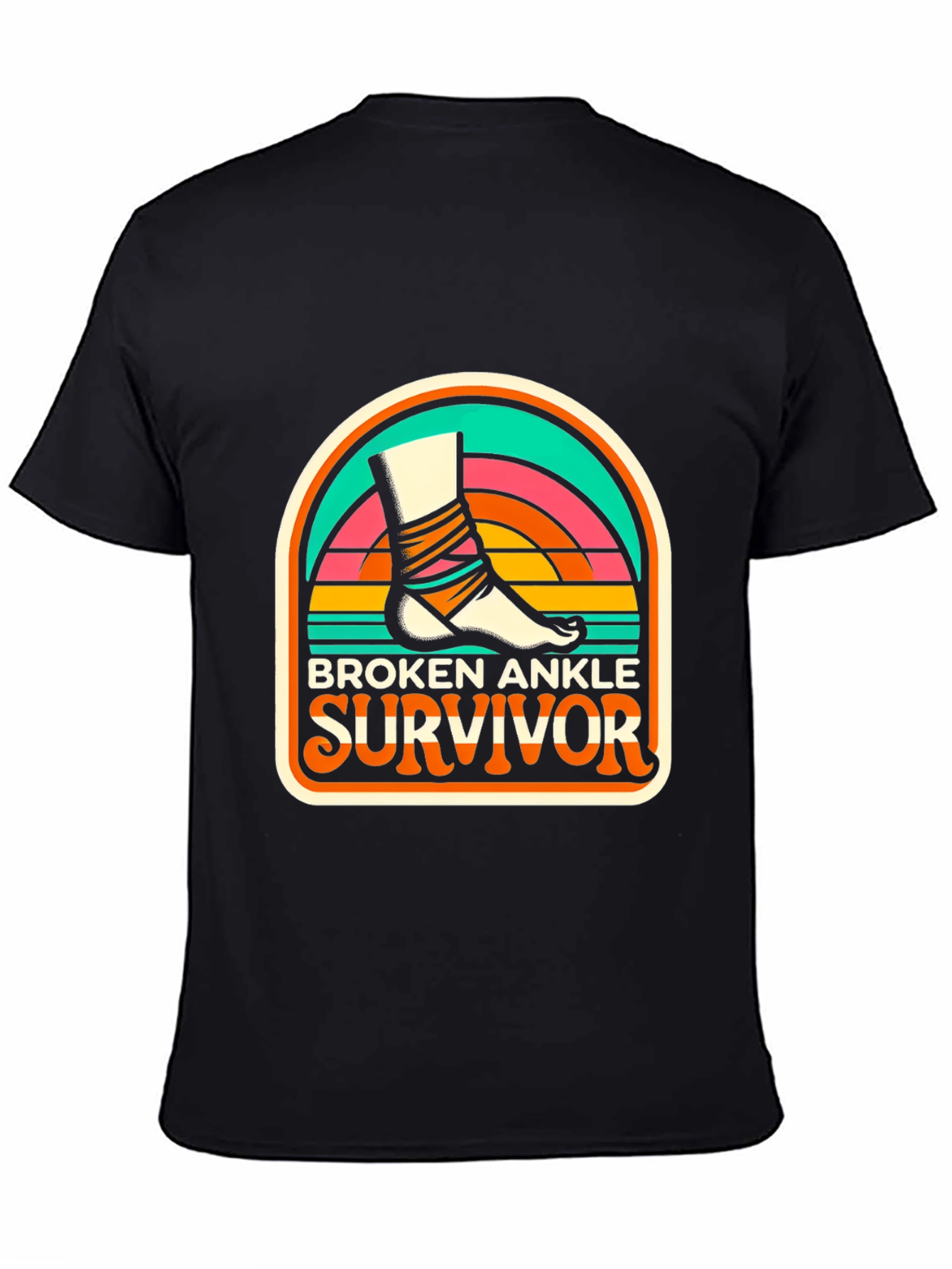 Broken Ankle Survivor Graphic Tee