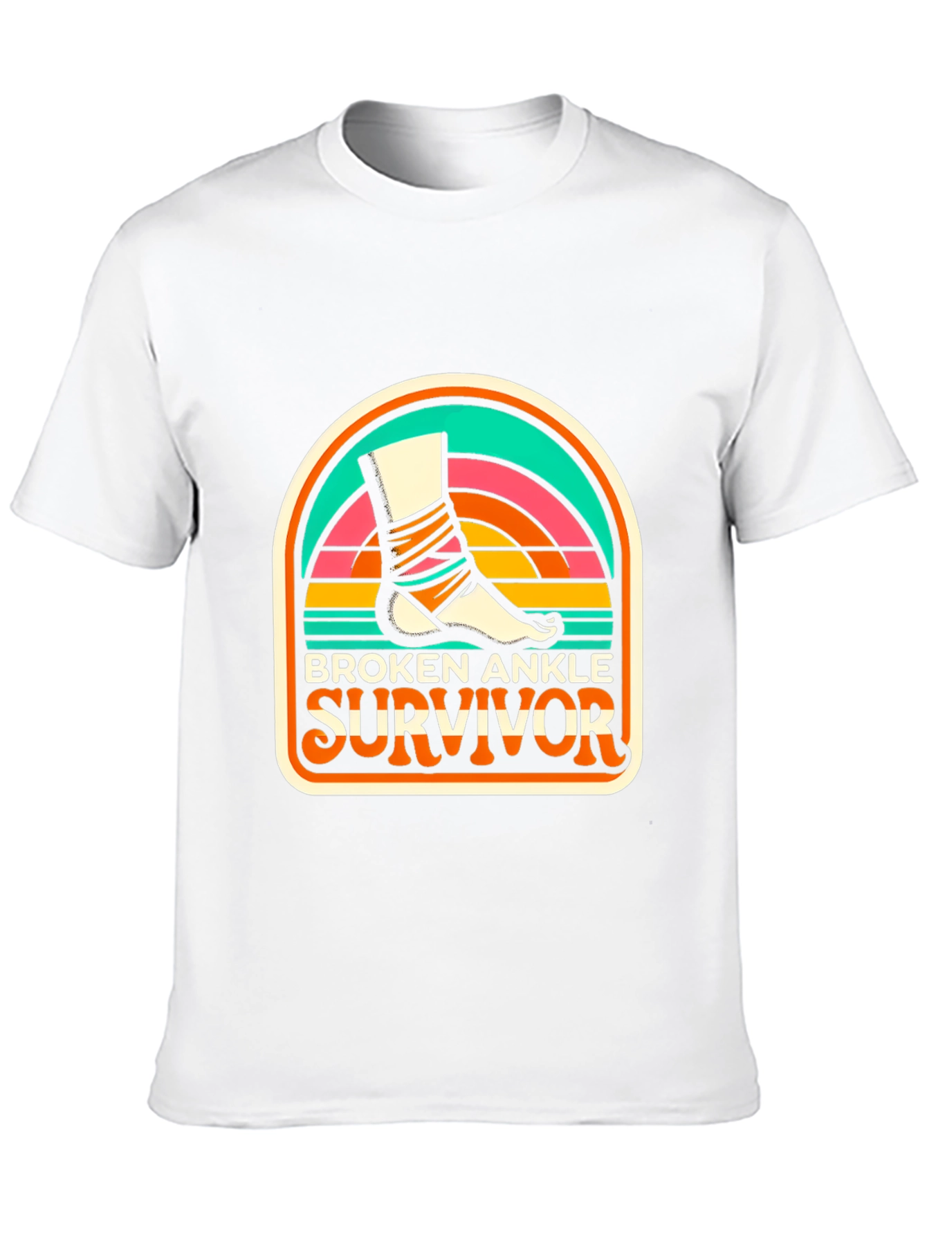 Broken Ankle Survivor Graphic Tee