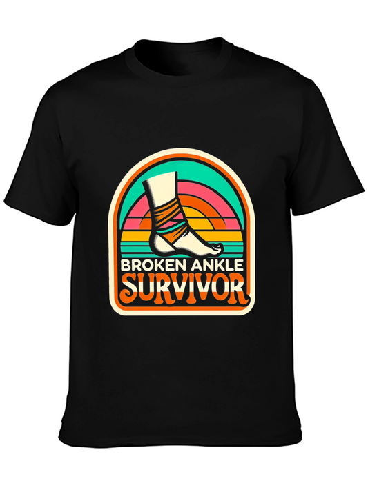 Broken Ankle Survivor Graphic Tee