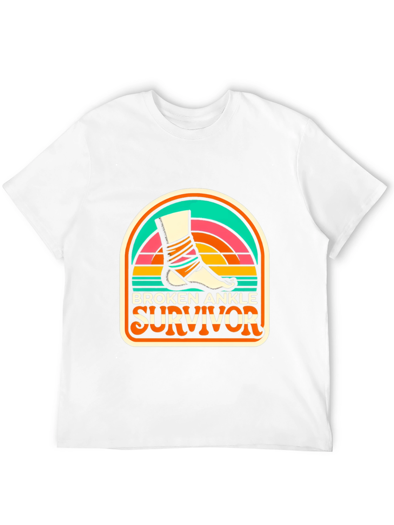Broken Ankle Survivor Graphic Tee