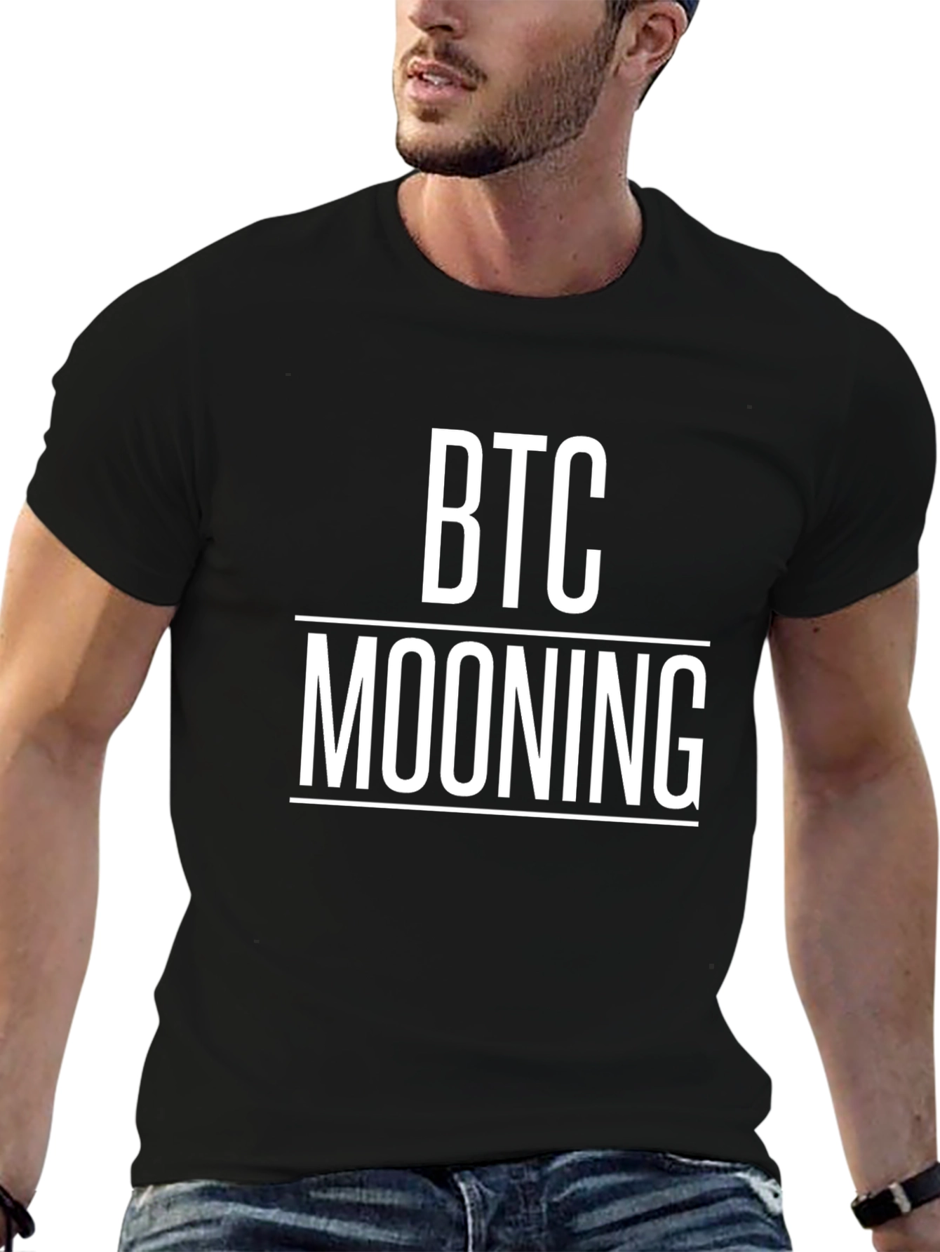 BTC Mooning Black T-Shirt