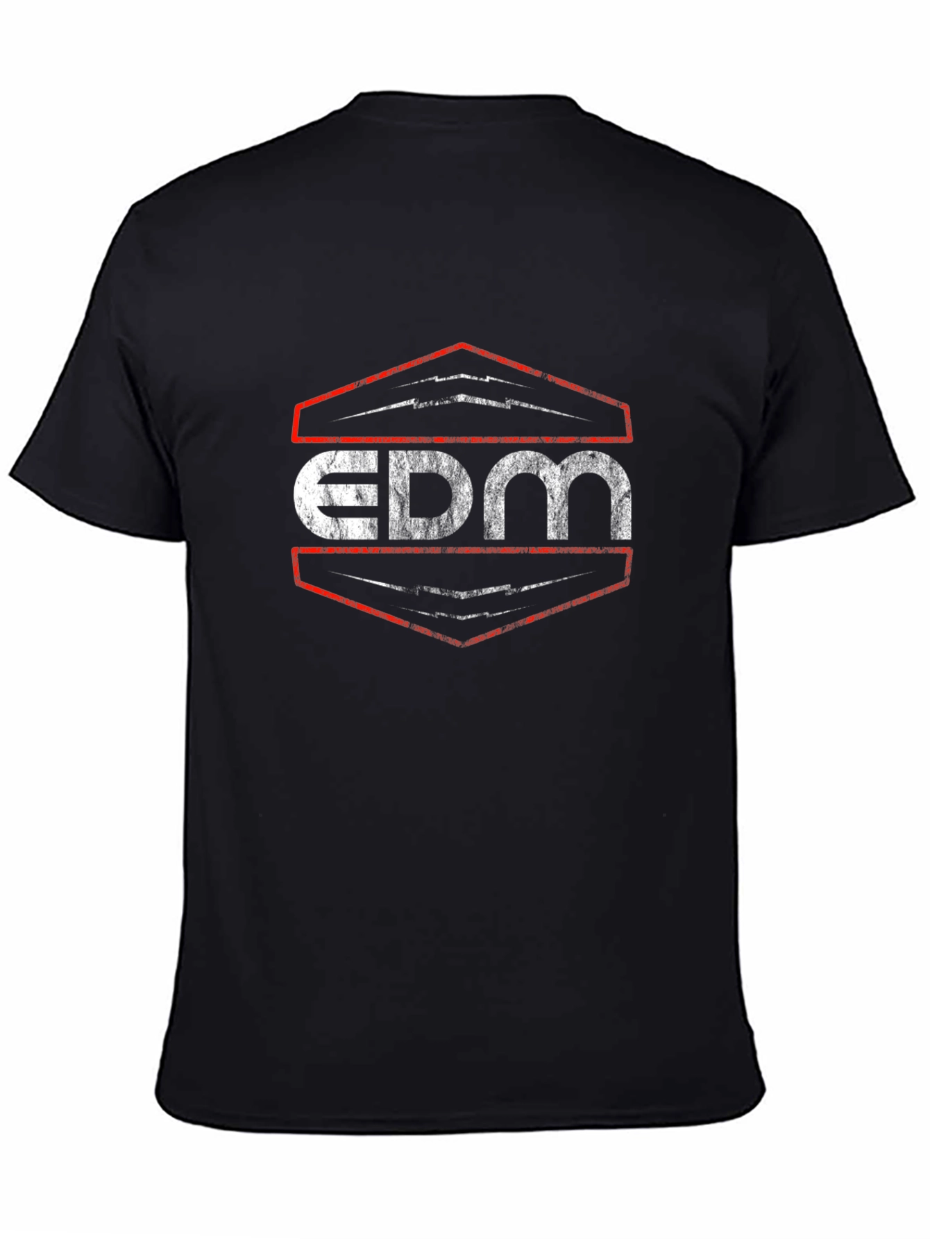 EDM Graphic Tee - Black Cotton Music Shirt