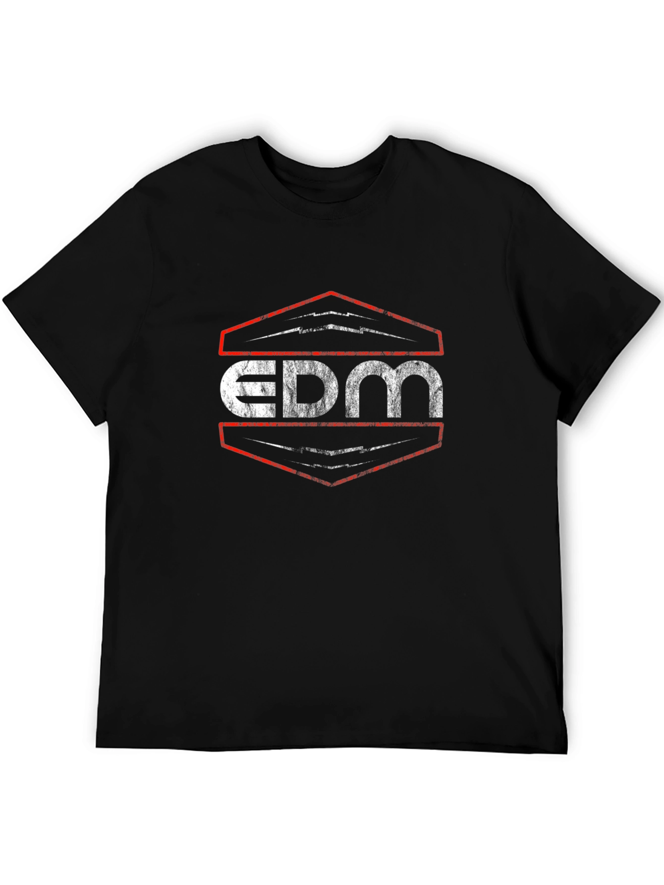 EDM Graphic Tee - Black Cotton Music Shirt