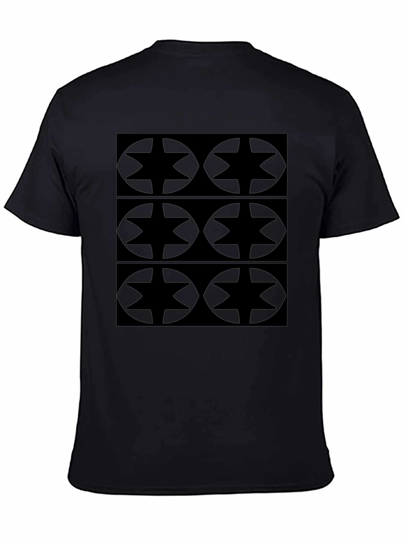Geometric Star Patterned T-Shirt
