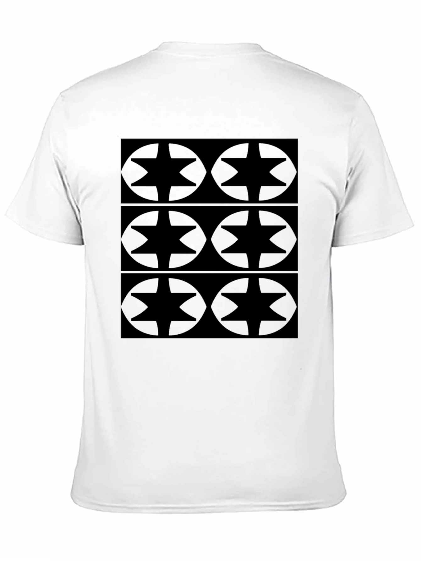 Geometric Star Patterned T-Shirt