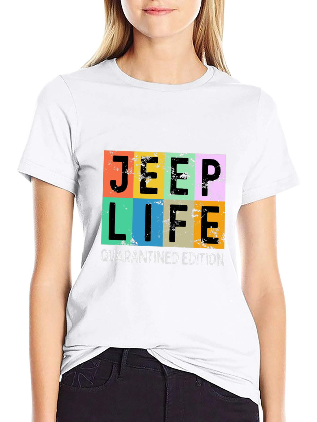 Jeep Life Quarantined Edition Graphic Tee - Black