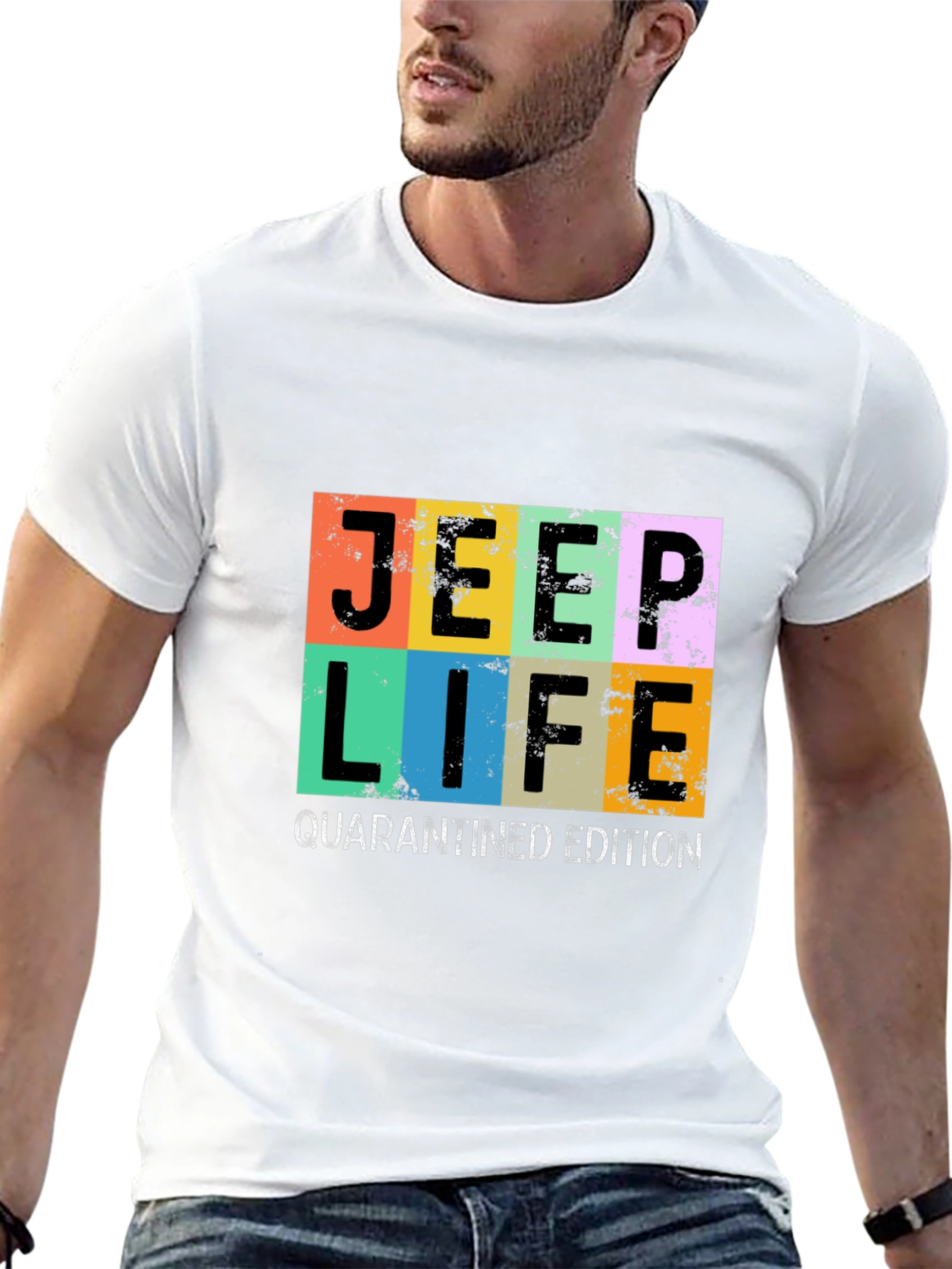 Jeep Life Quarantined Edition Graphic Tee - Black